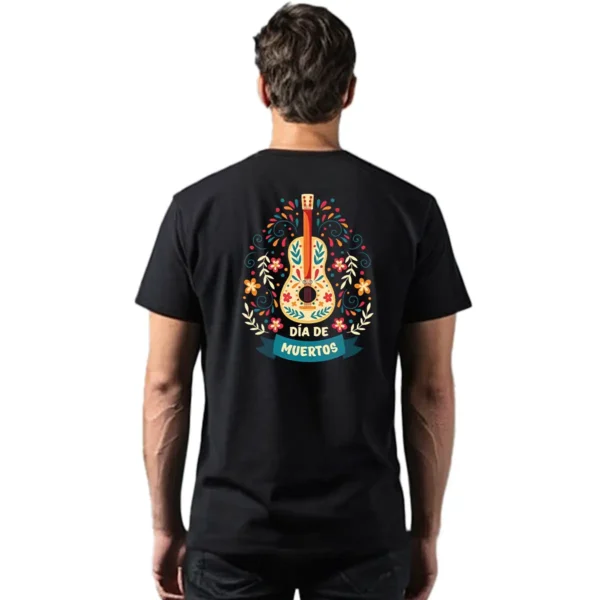 Playera Dia de Muertos Guitarra Hombre