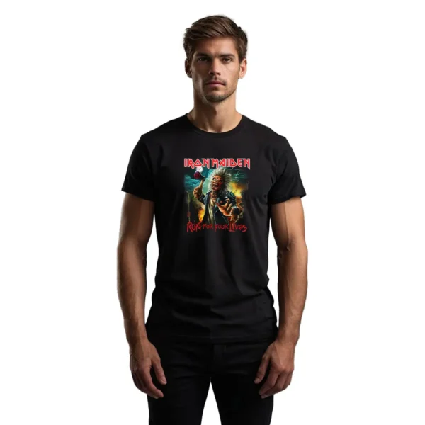 Playera Iron Maiden Run For Your Live Hombre