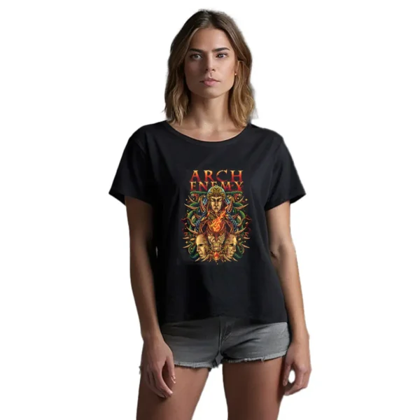 Playera Arch Enemy Cartoon Deceiver Mujer
