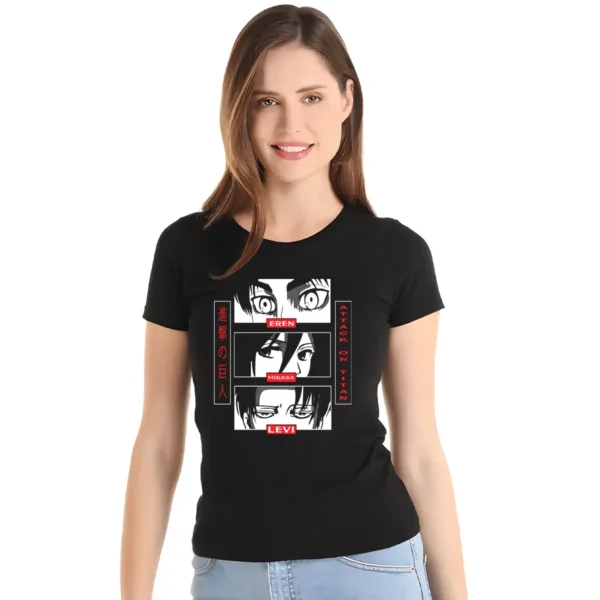 Playera Attack on Titan Cazadores Mujer