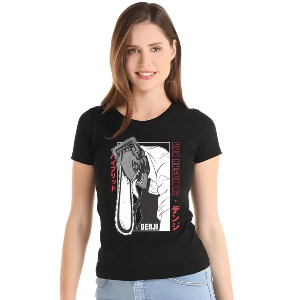 Playera Chain Saw Man Denji Personaje Mujer
