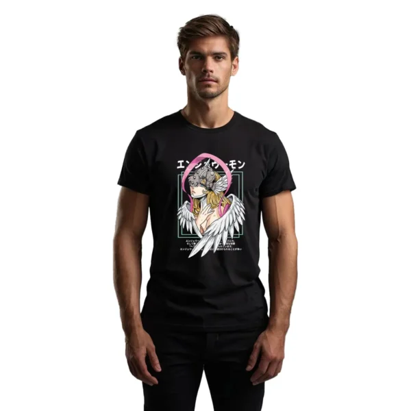 Playera Digimon Angewomon Cara Hombre