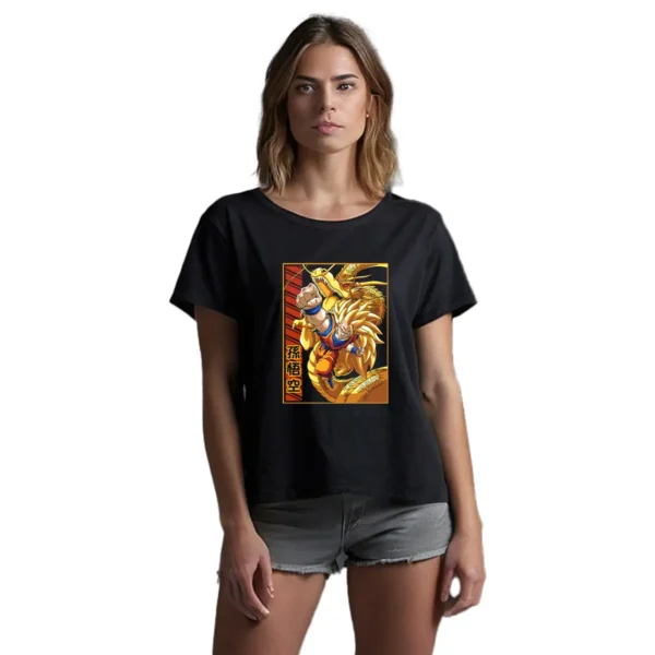 Playera Dragon Ball Super Saiyan 3 Mujer