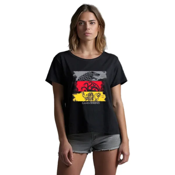 Playera Game of Thrones Casas Mujer