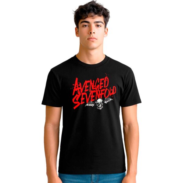 Playera Avenged Sevenfold Letras Hombre