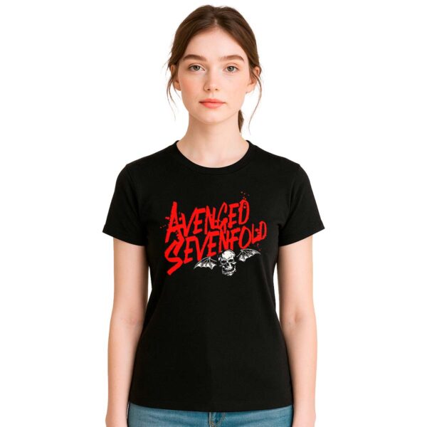 Playera Avenged Sevenfold Letras Mujer
