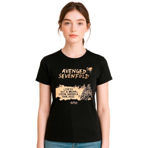 Playera Avenged Sevenfold Tour 2025 Mujer