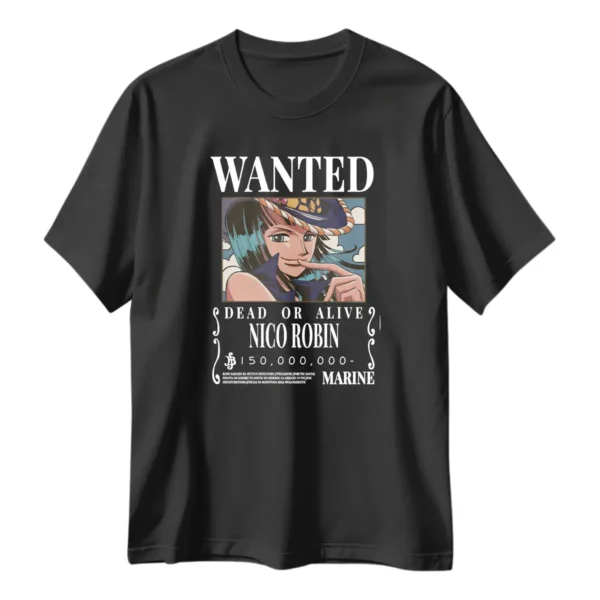 Playera One Piece Wanted Nico Robin