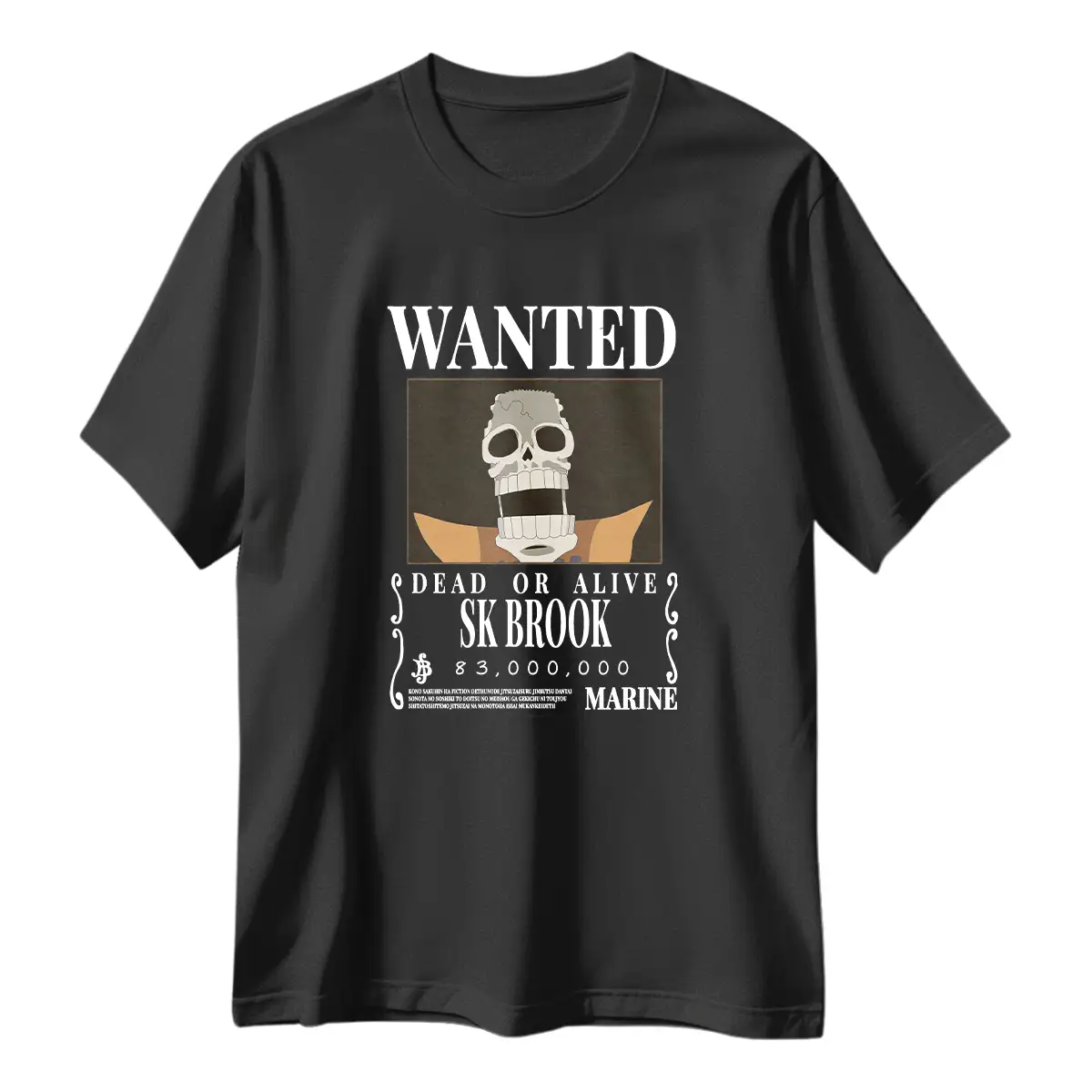 Playera One Piece Wanted SK Brook