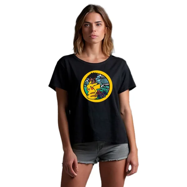 Playera Pokémon Pikachu Circulo Mujer