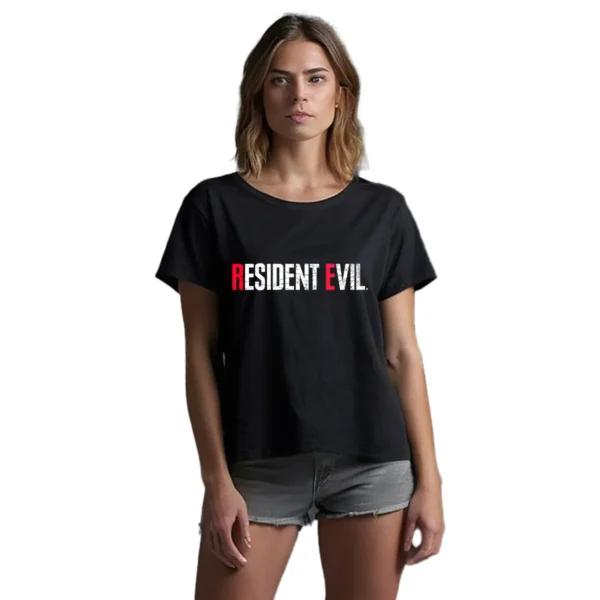 Playera Resident Evil Logo Mujer