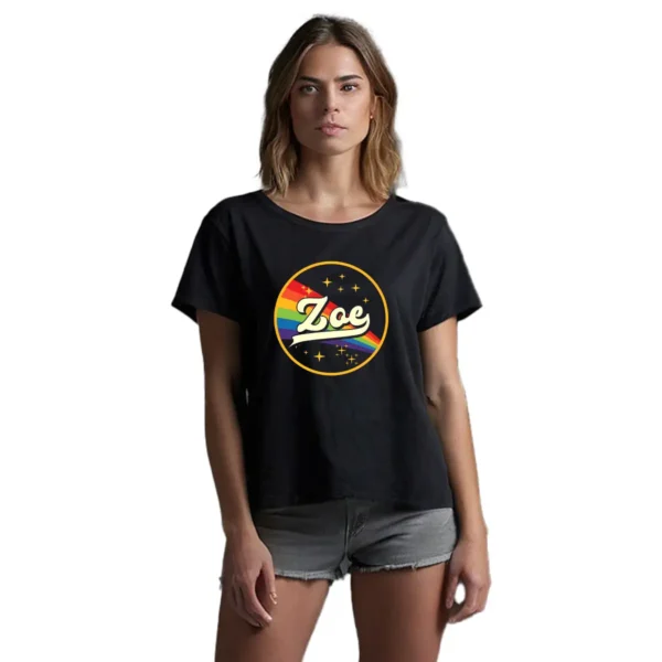 Playera ZOE Arcoiris Mujer
