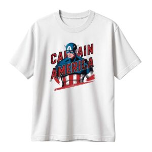 Playera Capitan America Letras