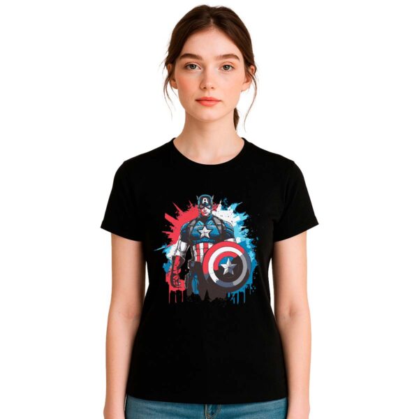 Playera Capitan America Mujer
