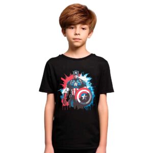 Playera Capitan America Niño