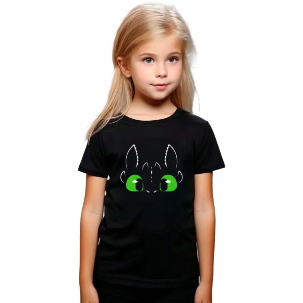 Playera Como entrenar a tu dragon Chimuelo Cara Niña