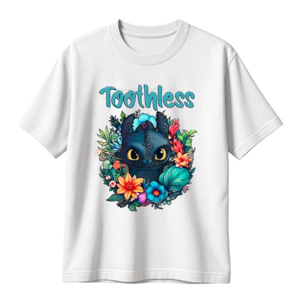 Playera Como entrenar a tu dragon Chimuelo Flores