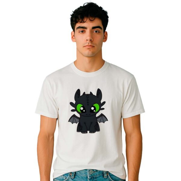 Playera Como entrenar a tu dragon Chimuelo Kawai Hombre