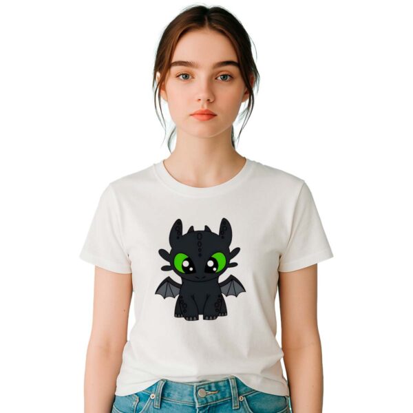 Playera Como entrenar a tu dragon Chimuelo Kawai Mujer