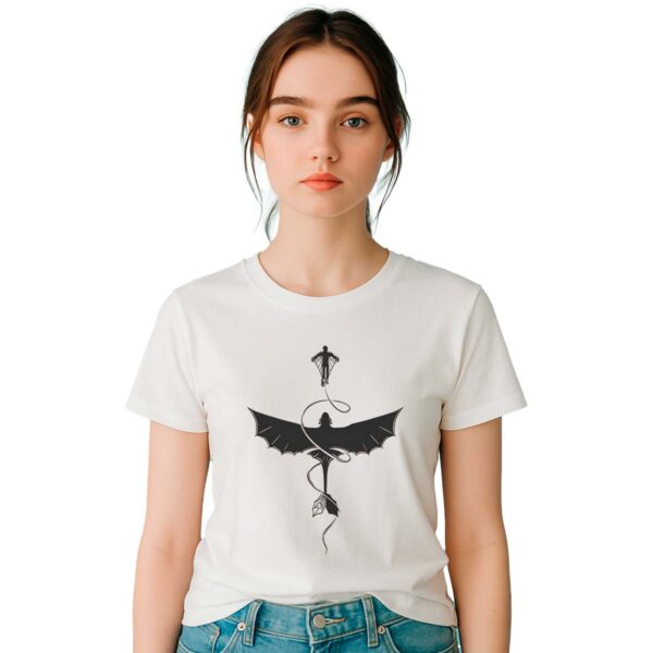 Playera Como entrenar a tu dragon Chimuelo Vuelo Mujer