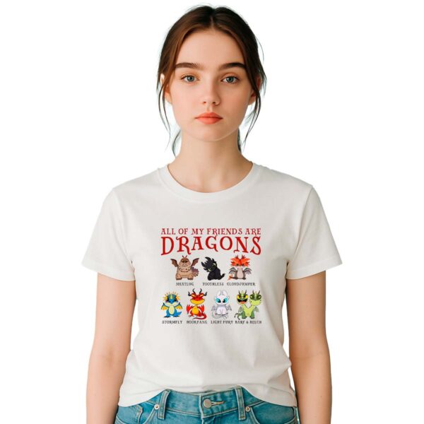 Playera Como entrenar a tu dragon Dragones Mujer