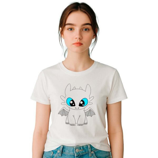 Playera Como entrenar a tu dragon Furia Luminosa Mujer