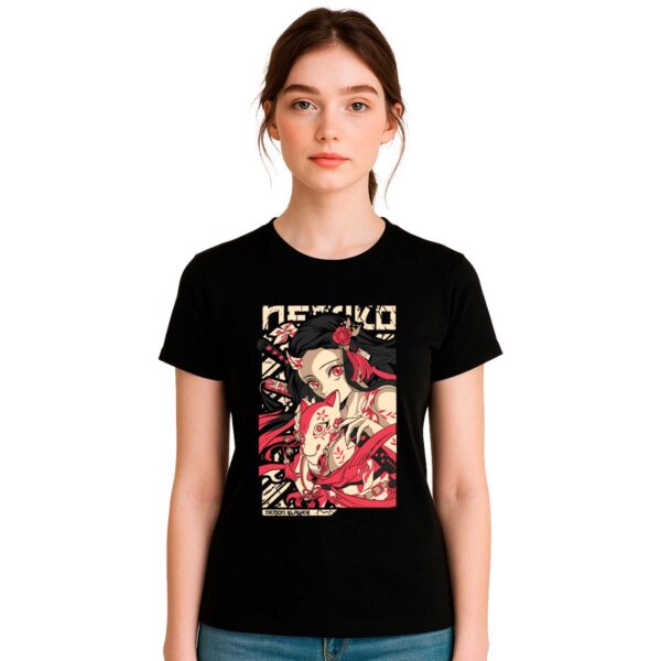 Playera Demon Slayer Nezuko Mascara Mujer