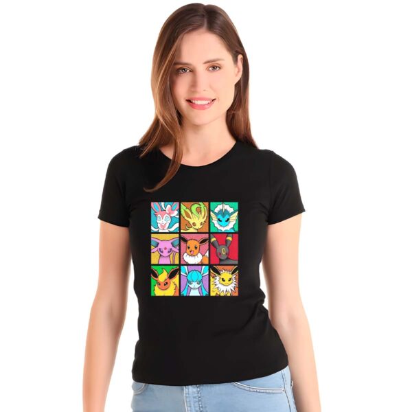 Playera Eevee Evoluciones Mujer