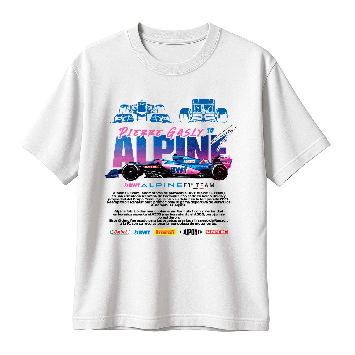 Playera F1 Alpine Gasly