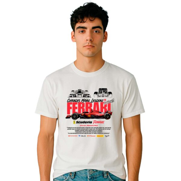 Playera F1 Ferrari Leclerc Hombre
