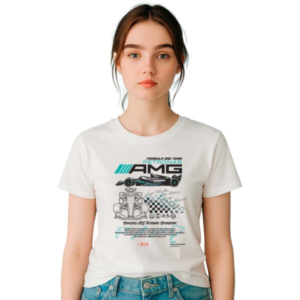 Playera F1 Mercedes Auto Mujer