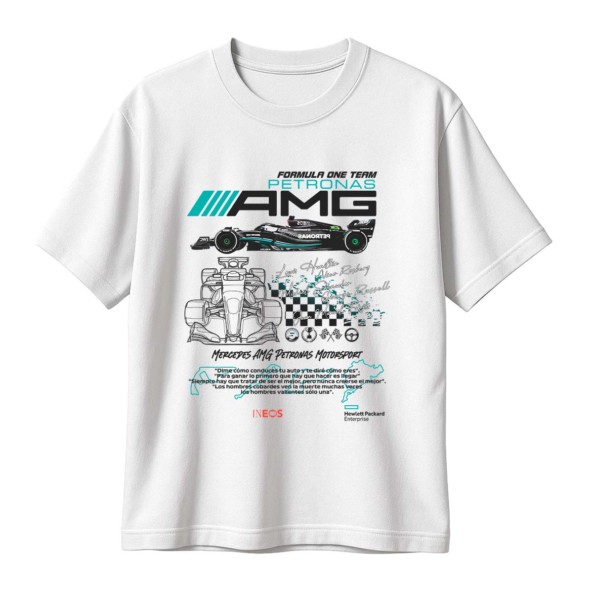 Playera F1 Mercedes Auto