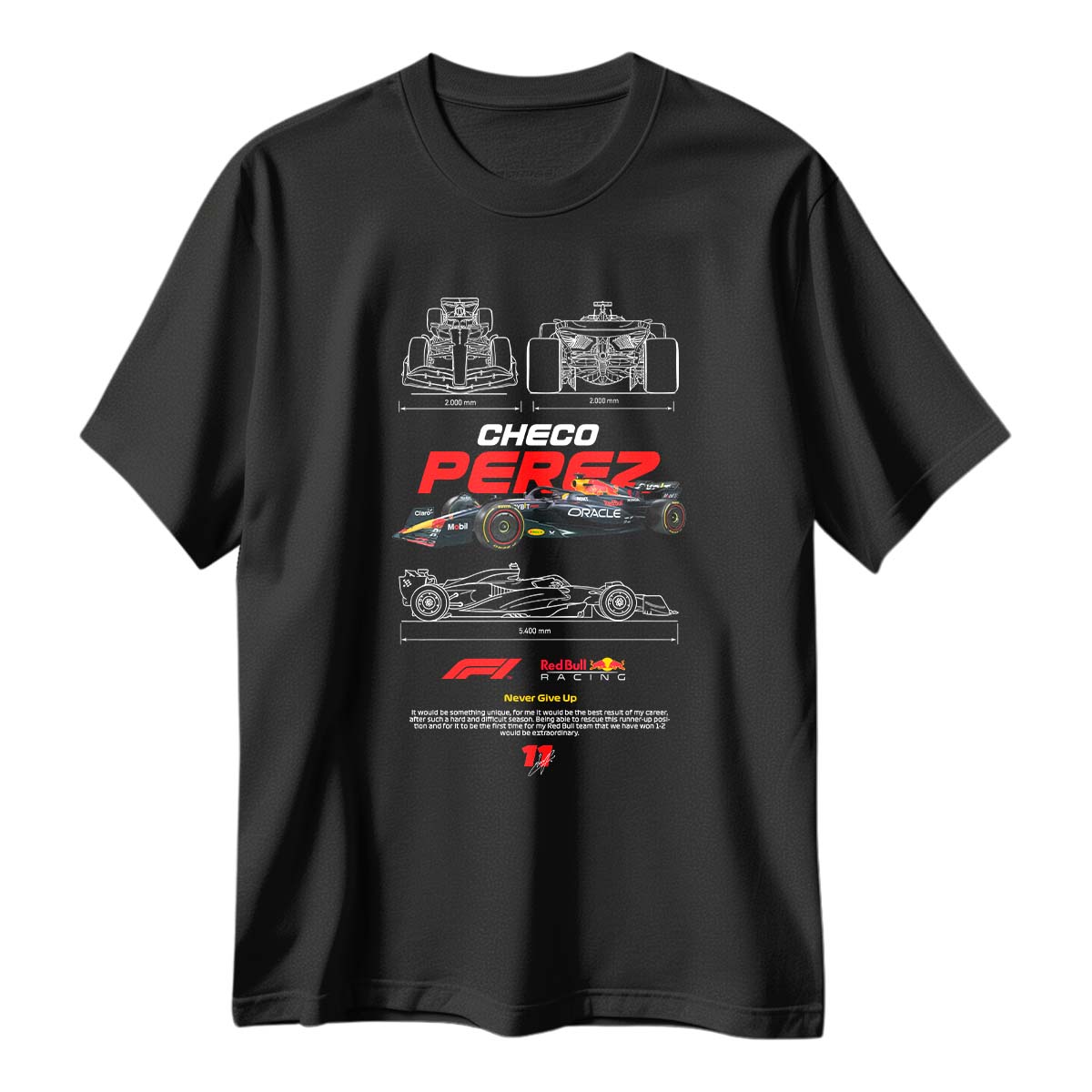 Playera F1 Red Bull Racing Auto Checo