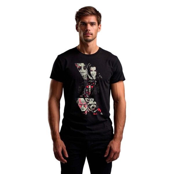Playera Guardianes de la Galaxia Caras Hombre