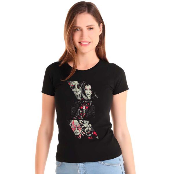 Playera Guardianes de la Galaxia Caras Mujer