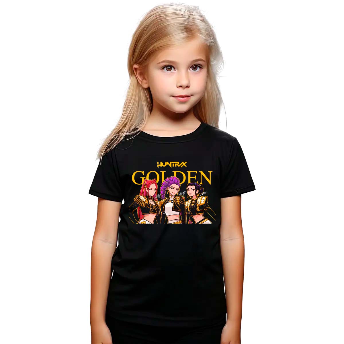 Playera HUNTRIX Golden Niña