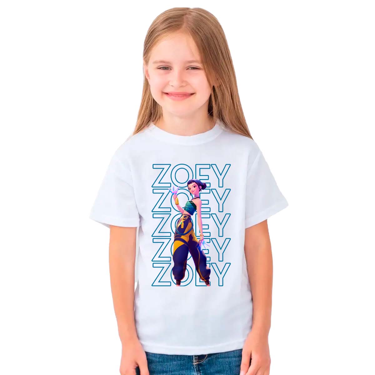 Playera HUNTRIX Zoey Letras Niña