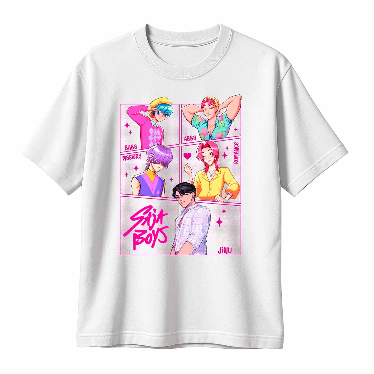 Playera Huntrix Saja Boys Cuadros