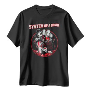 Playera System of a Down Mushroom People