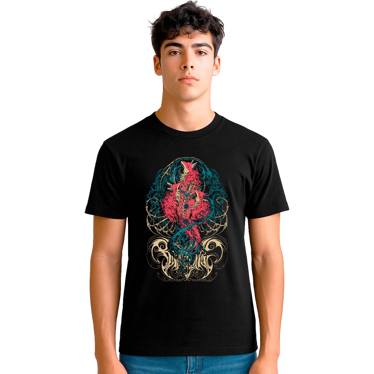 Playera Babymetal Spirit Foxes Hombre