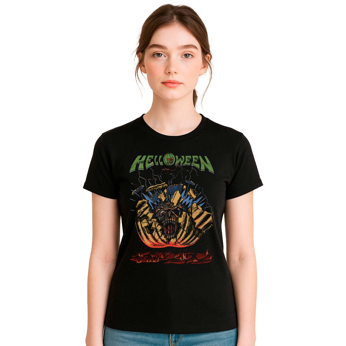 Playera Helloween EP 1985 Mujer