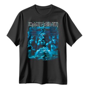 Playera Iron Maiden Powerslave Azul