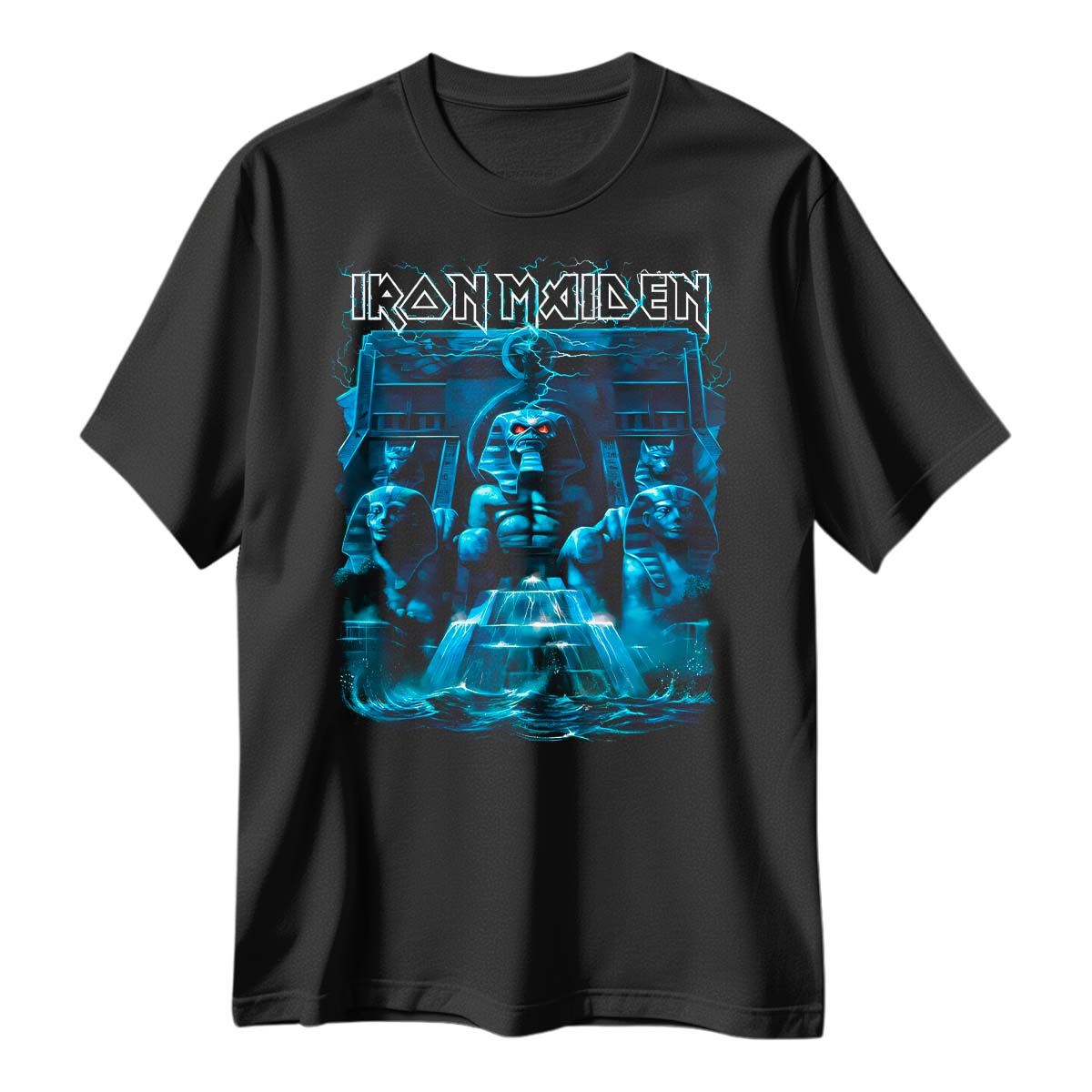 Playera Iron Maiden Powerslave Azul
