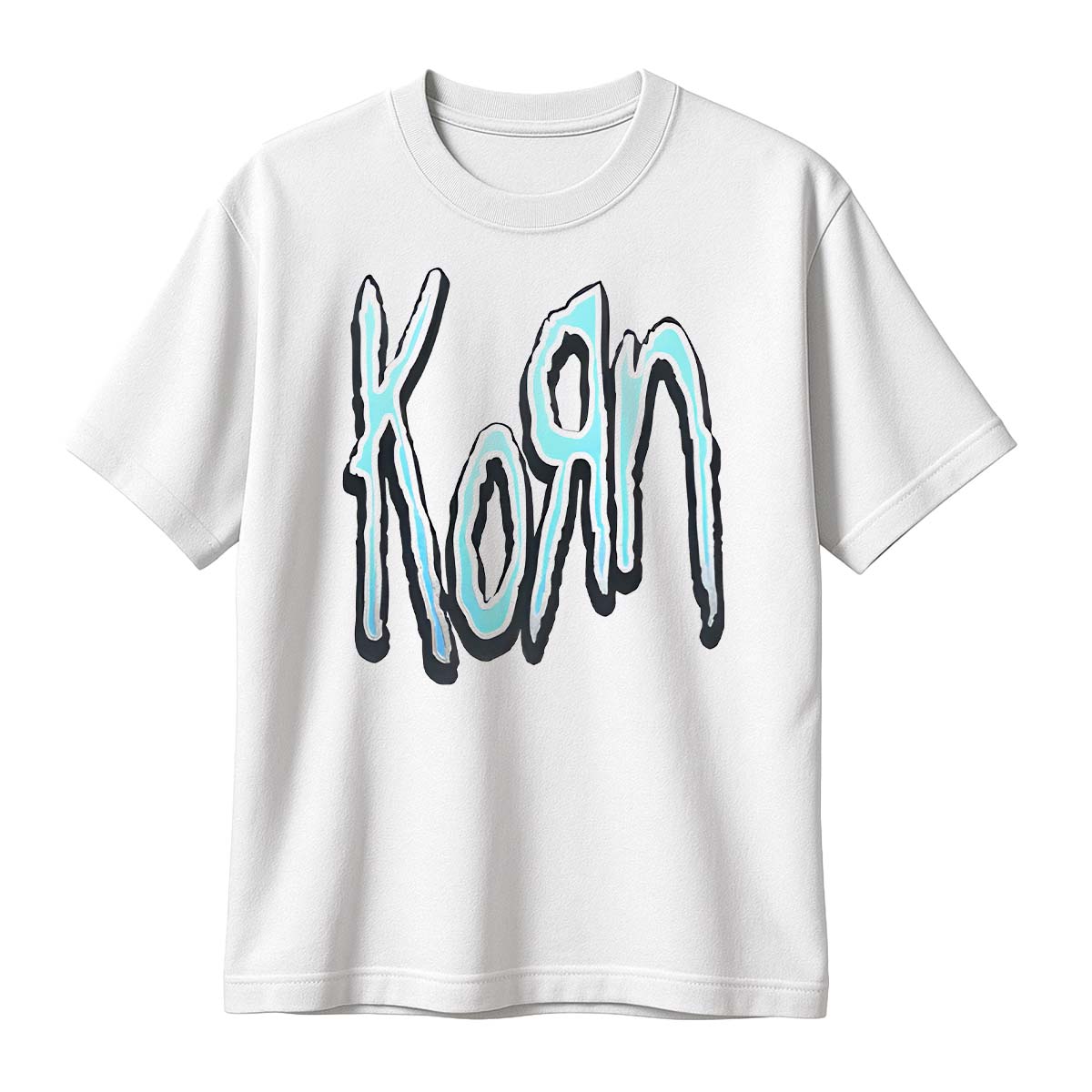Playera KoRn Logo Azul