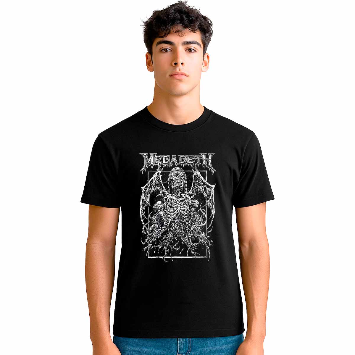 Playera Megadeth Bat Vic Rising Hombre