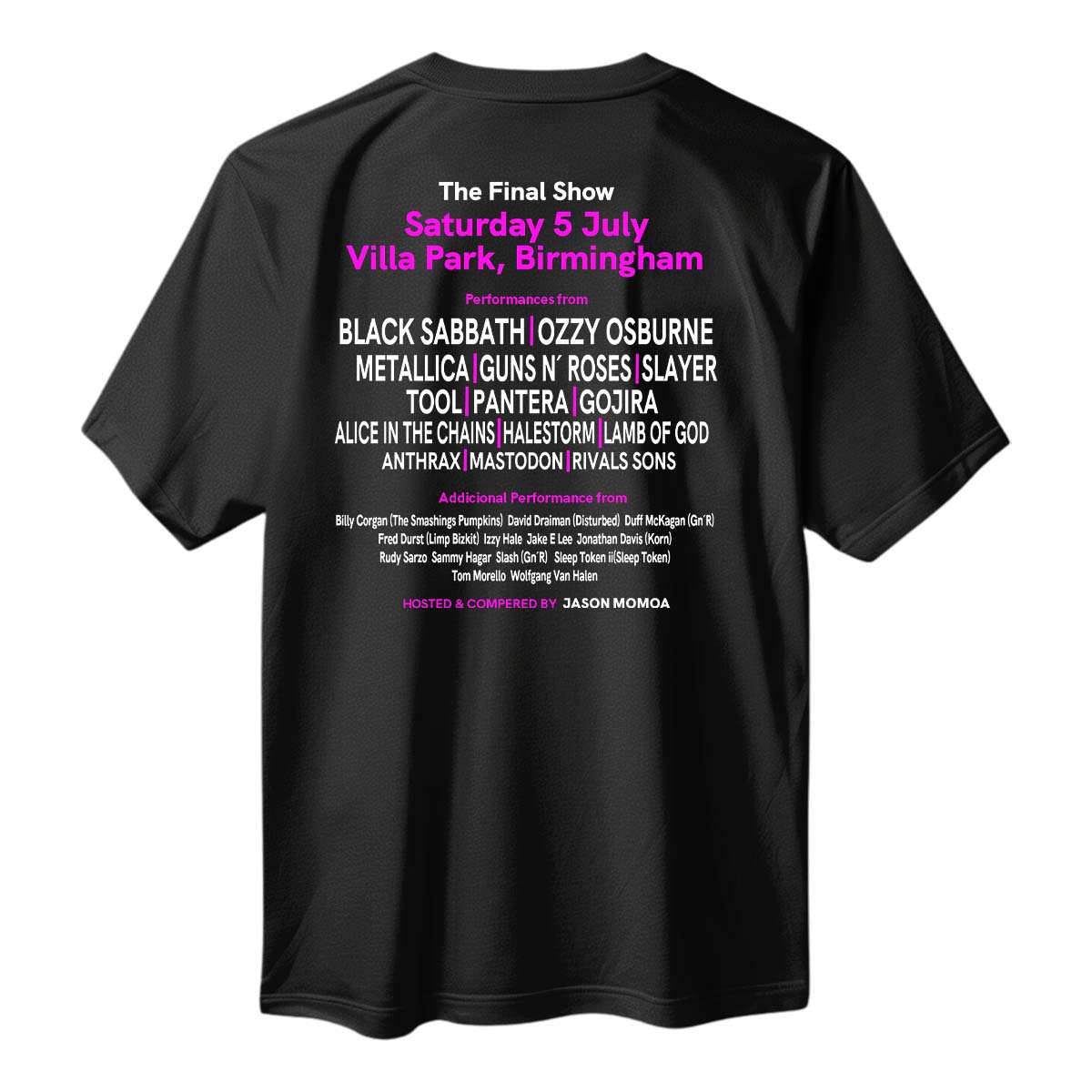 Playera Ozzy Osbourne Back to the Begenning Espalda