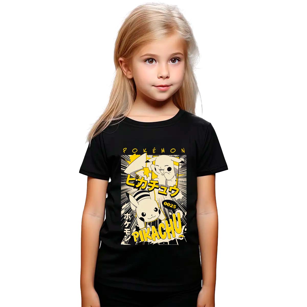 Playera Pokémon Pikachu Japón Niña
