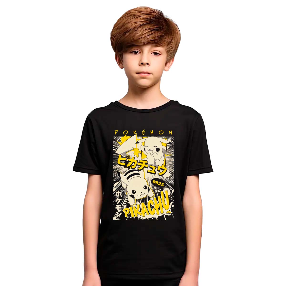 Playera Pokémon Pikachu Japón Niño