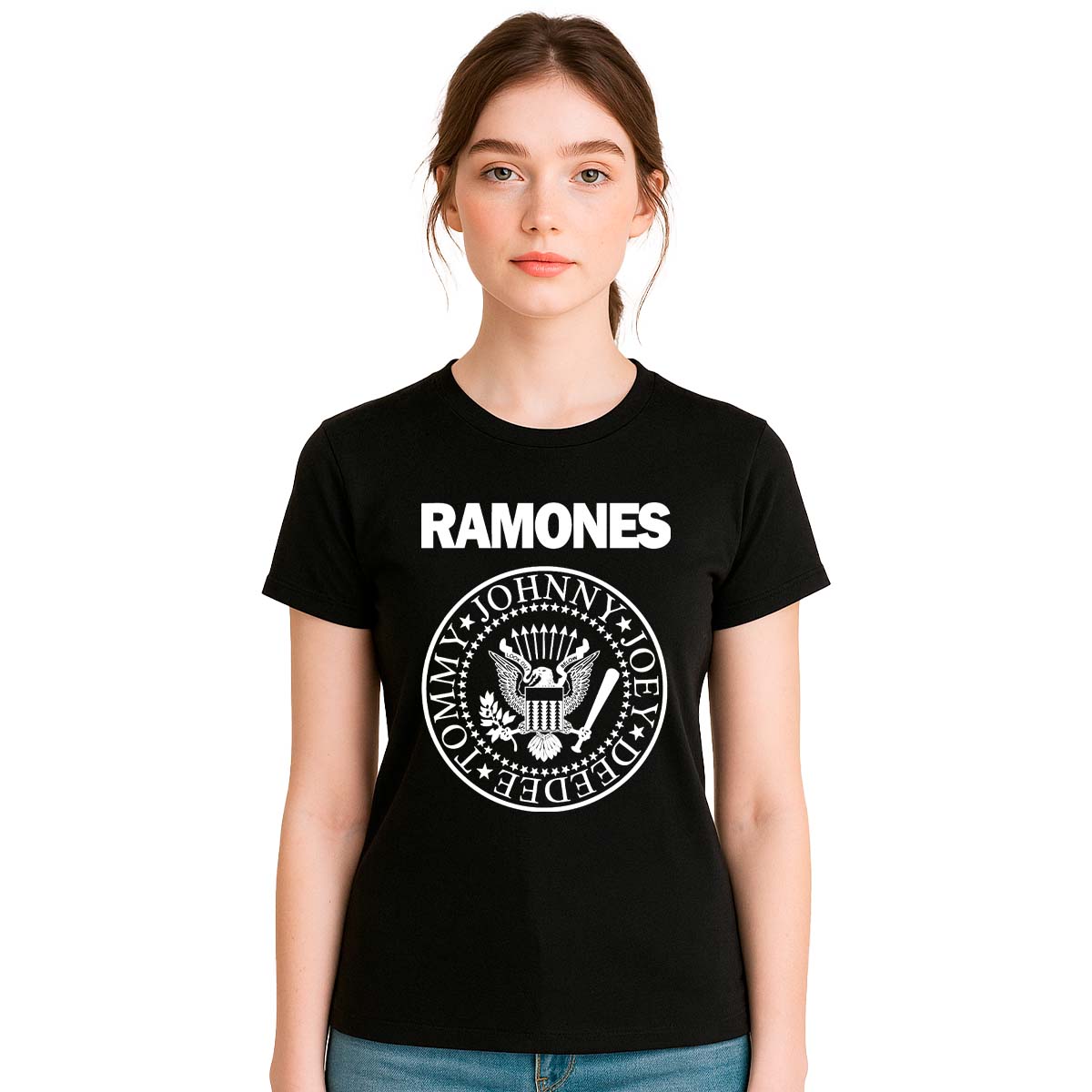 Playera Ramones Logo Mujer