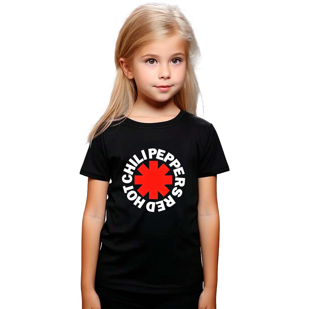 Playera Red Hot Chili Peppers Logo Niña